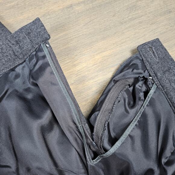 Vintage Pendleton Miss Gray Wool Dress Pants High Rise Pleated USA Womens 80s - Picture 7 of 12